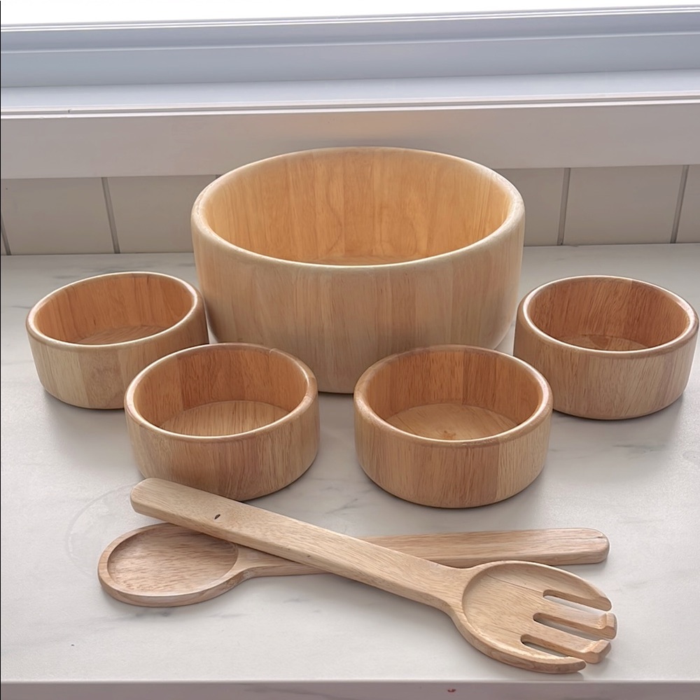 Vintage Wood bowl set